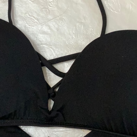 Lisa Blue Splash of Color top/TEMPLE DANCER bikini bottom - Black (#35) - Picture 3 of 16